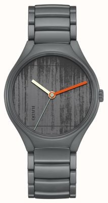 RADO True round x les couleurs le corbusier automatic (40mm) grijze wijzerplaat / hightech keramische armband R27048162