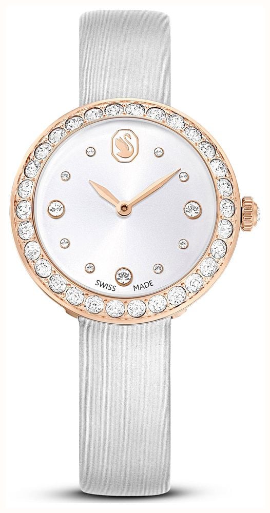 SWAROVSKI 腕時計 5710105 Matrix Tennis 【Lady's】 Swarovski Matrix Tennis (30mm) Silver Dial / Silver Leather