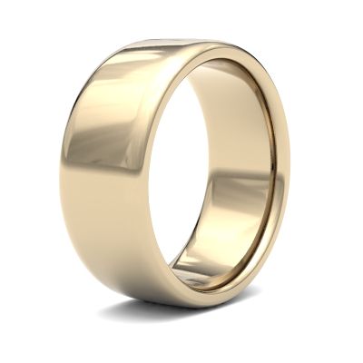 James Moore Wedding Ring Oro amarillo de 9 quilates | 8 mm | talla mediana | corte suave | ag_8gms-9y AG_8GMS-9Y