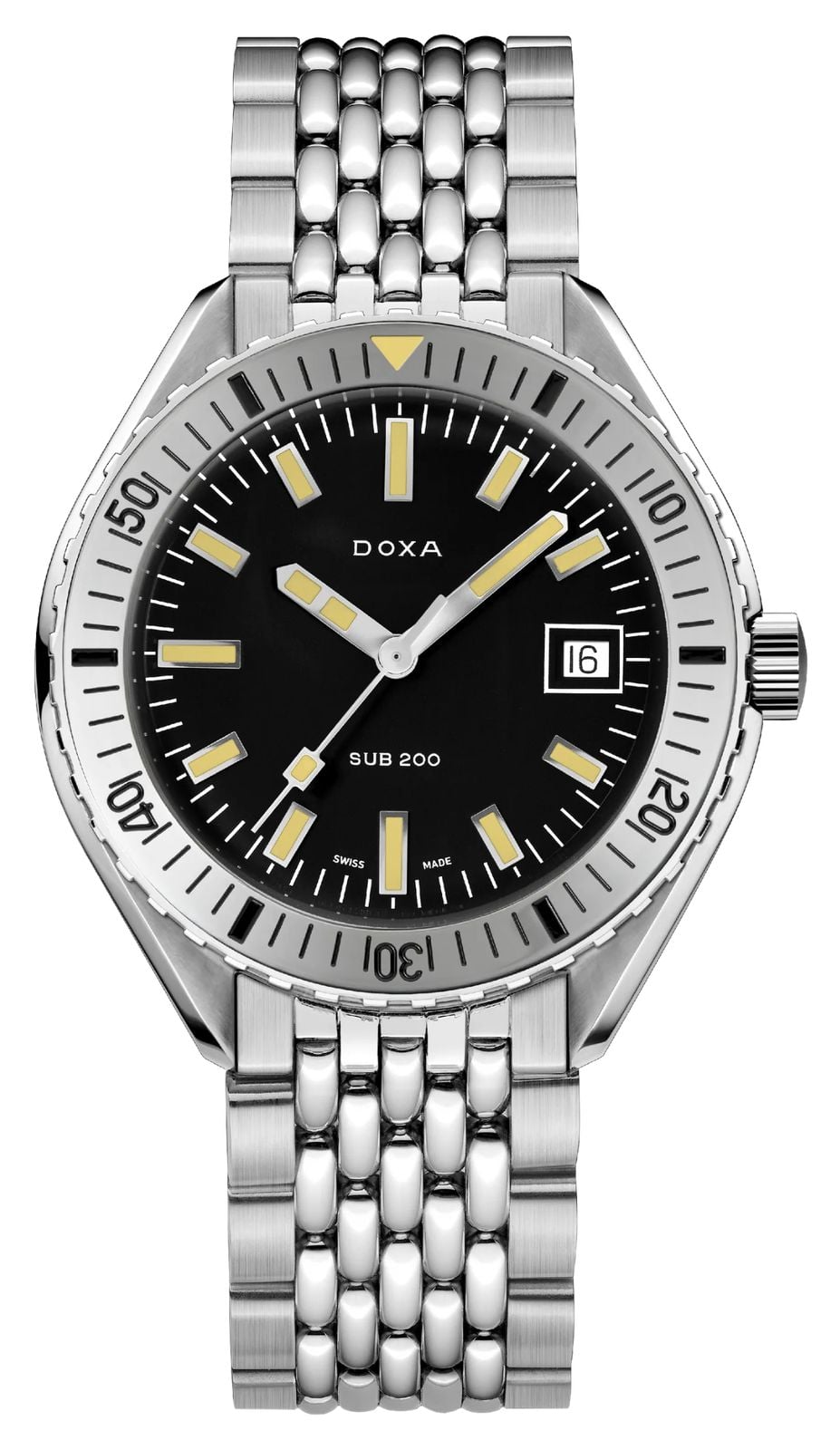 DOXA Sub 200 Sharkhunter (42 mm) cadran noir iconique / montre