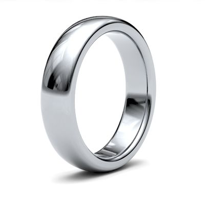 James Moore Wedding Rings | 9ct White Gold | 5mm | Heavy | Premium Court | AG_5GHP-9W