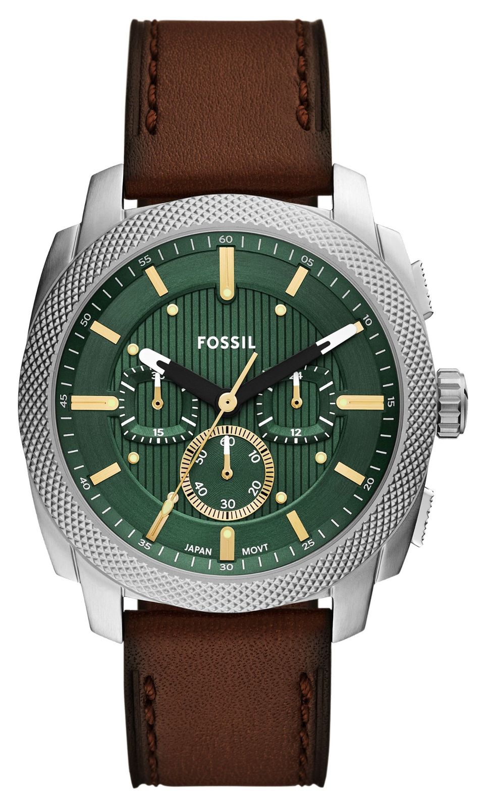Fossil Chronographe Machine (44 mm) cadran vert / bracelet montre-image-167703