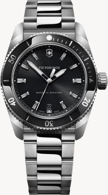 Victorinox Maverick石英表 (39毫米) 黑色表盘 / 不锈钢表带 242097