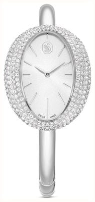 Swarovski Pulseira Imber (28 mm) com mostrador prateado com efeito raios de sol / pulseira de aço inoxidável 5705419