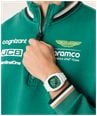 Aston Martin Aramco Formula One™ Team OVR W Quartz Chronograph (44mm) Podium Green Dial / White Silicone Strap MTFO1F502 - alternate view 5