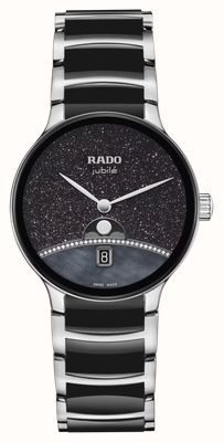 RADO Centrix Diamonds Quartz (39.5mm) Black Dial / Black High-Tech