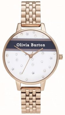 Olivia Burton Mujer | demi | varsity | pvd de oro rosa OB16VS06