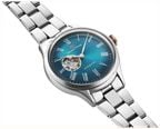 Orient Star Women's Automatic Aurora Green Gradient Semi-Skeleton Dial Stainless Steel Bracelet RE-ND0024E00B  - alternate view 2