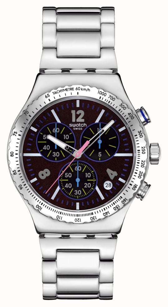 Swatch Irony Stainless Steel Watch - Silver a set of 3 watches. need battery Swatch Sistem 51 Irony YIS435G Shimmer At Dusk Watch • EAN  main image 4