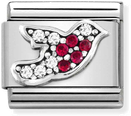 Nomination Classic Robin Oxidised Sterling Silver & Steel Charm 330323/02