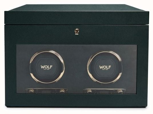 WOLF British Racing Double Watch Winder With Storage 792241