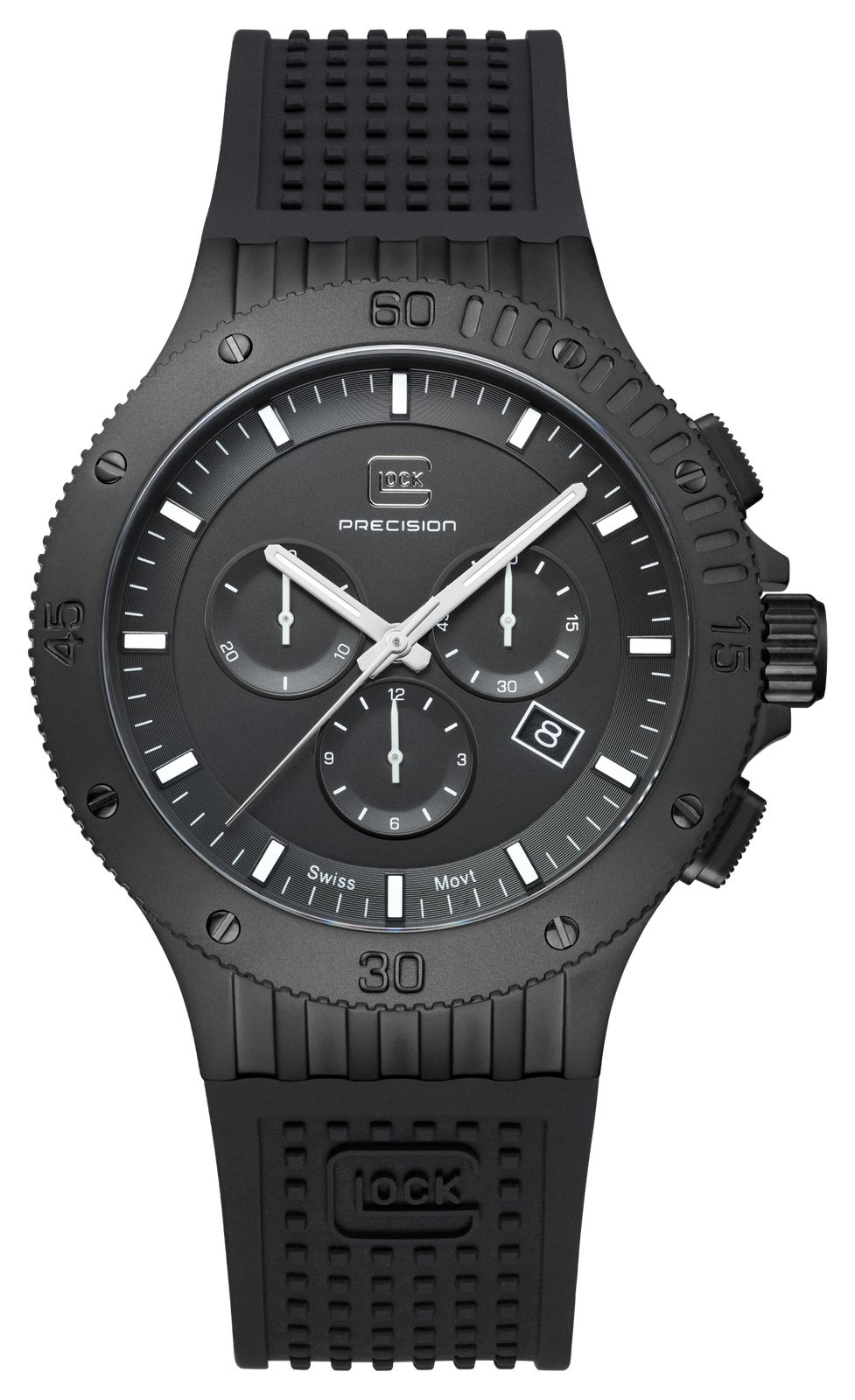 GLOCK Precision Chronographe Ã  quartz (44 mm) cadran noir montre-image-173001