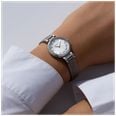 Herbelin Lady H Quartz (26mm) Silver 'Clous de Paris' Guilloché Dial / Taupe Leather Strap 17512AP28TA - alternate view 4