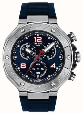 Tissot Cronografo T-race motogp 2024 edizione limitata (45 mm) quadrante blu/cinturino in silicone blu T1414171704700