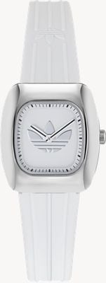 Adidas RETRO WAVE ONE XS (26mm) White Dial / White Rubber Strap AOSY26006
