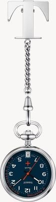 Tissot Anhänger Krankenschwester Krankenschwester-Taschenuhr (30,1 mm) blaues Zifferblatt / Edelstahlarmbanduhr T8692101904200