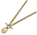 Olivia Burton Lock Heart Gold Plated Toggle Necklace 24100630 - vista alternativa 3