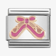 Nomination Ballet Shoes With Pink Enamel Charm 430203/02
