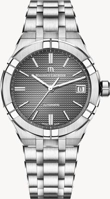 Maurice Lacroix Aikon Automatic (42mm) Grey Clous de Paris Dial / Stainless Steel AI6008-SS002-230-1