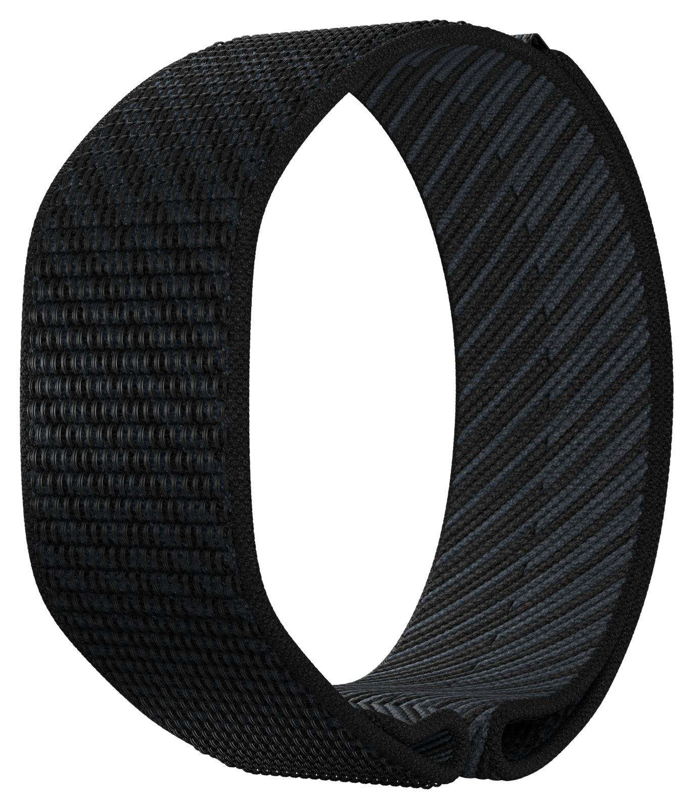 Polar Bracelet Loop Night noir en tissu doux (tailles S Ã  L montre