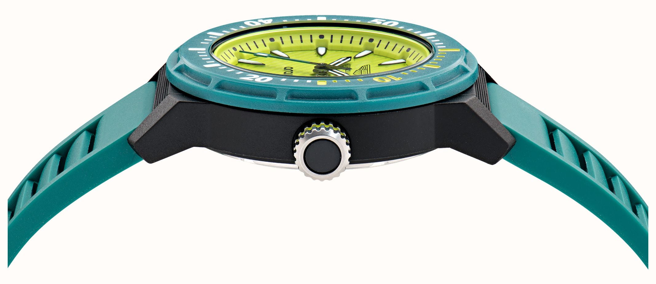 Aston Martin Aramco Formula One™ Team PDK W Quartz (40mm) Yellow Dial / Podium Green Silicone Strap Watch MTFK1F501 - alternative Ansicht 3