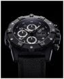 Luminox Master Carbon SEAL Auto Chrono 3880 Series (45mm) Black Dial / Black Technical Matrix Leather Strap Watch XS.3881 - vista alternativa 7