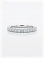 0.33ct Round Brilliant Natural Diamond Platinum Half Eternity Ring HET100161/P