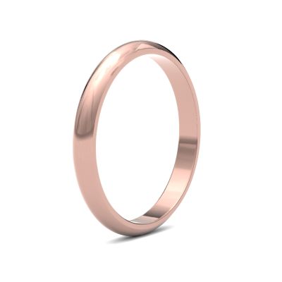 James Moore Wedding Ring | 18ct 玫瑰金 | 2.5毫米 | 中号 | D 型 | ag_2.5gmd-18r AG_2.5GMD-18R