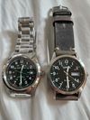 Customer picture of Hamilton Quadrante nero automatico kaki (38 mm) / bracciale in acciaio inossidabile H70455133